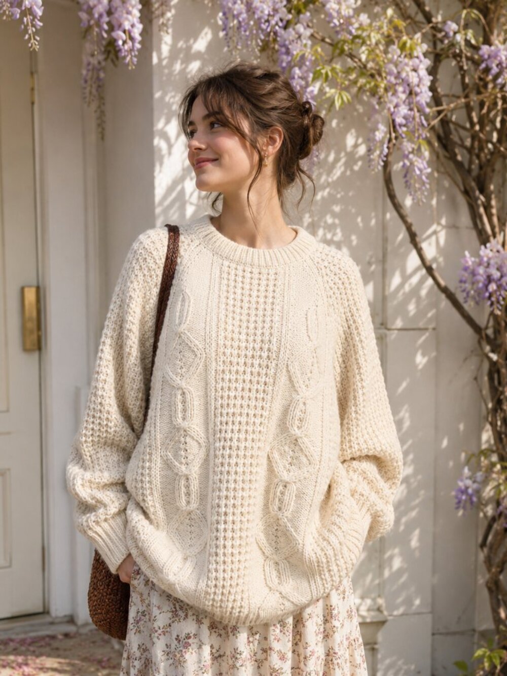 Cornel SZ L/XL VTG Hand Loomed Ireland Chunky Rory Gilmore Alternative Sweater